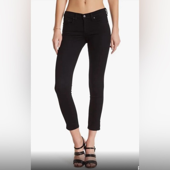 Rag & Bone Capri Jeans in Black - Picture 1 of 4